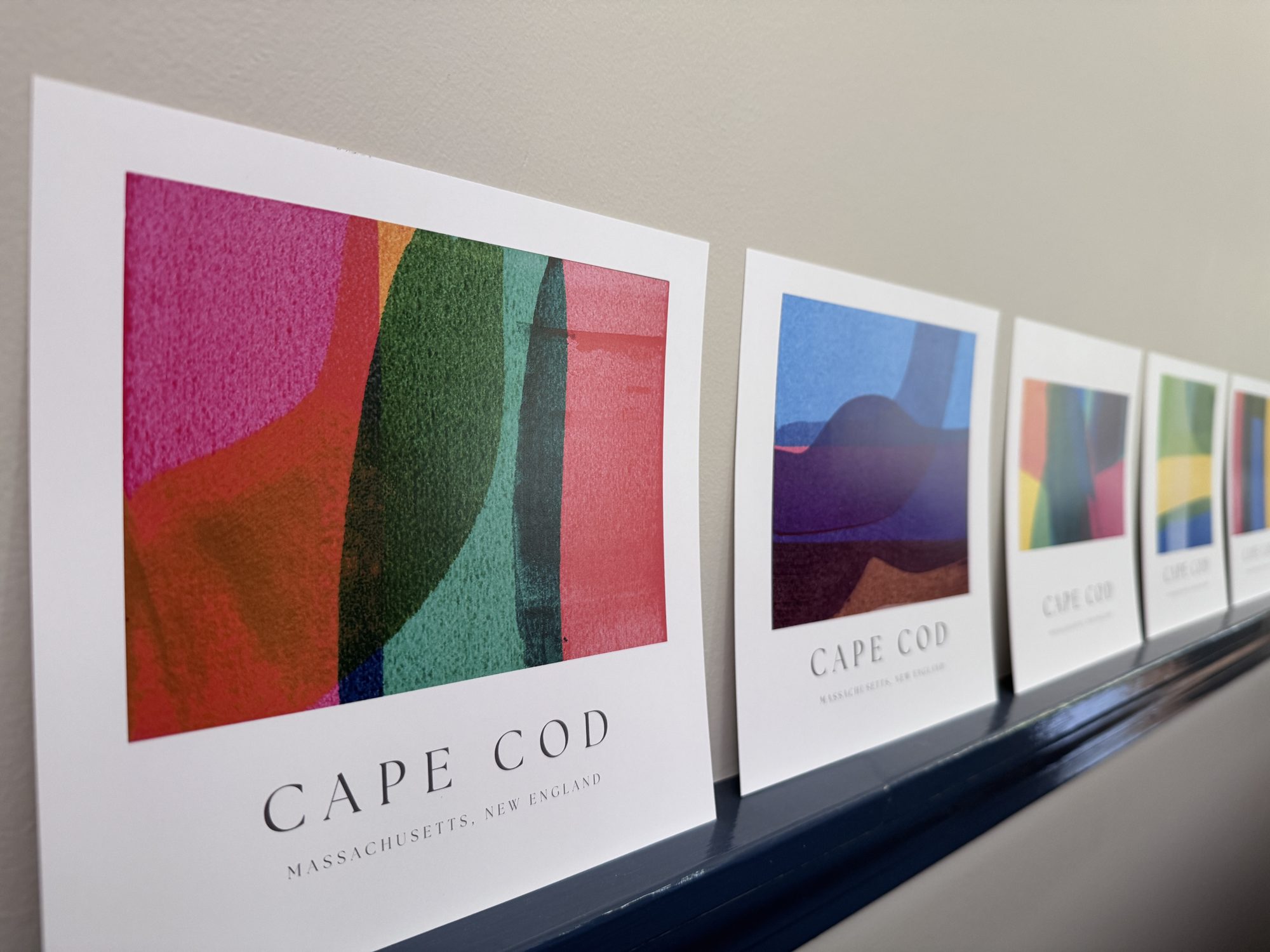 Cape Cod prints by Brendan Vallance on display